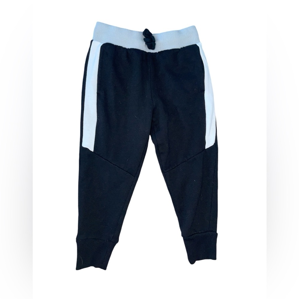 Boys Sz 4‎ Black with White Stripe Children’s Place Joggers
